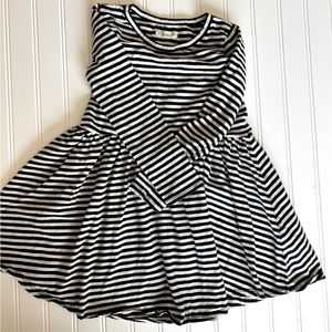 Tucker + Tate | Toddler Dress | Black and White Stripe | Size 5